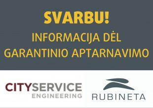 Svarbi informacija dėl garantinio aptarnavimo karantino laikotarpiu Lietuvoje